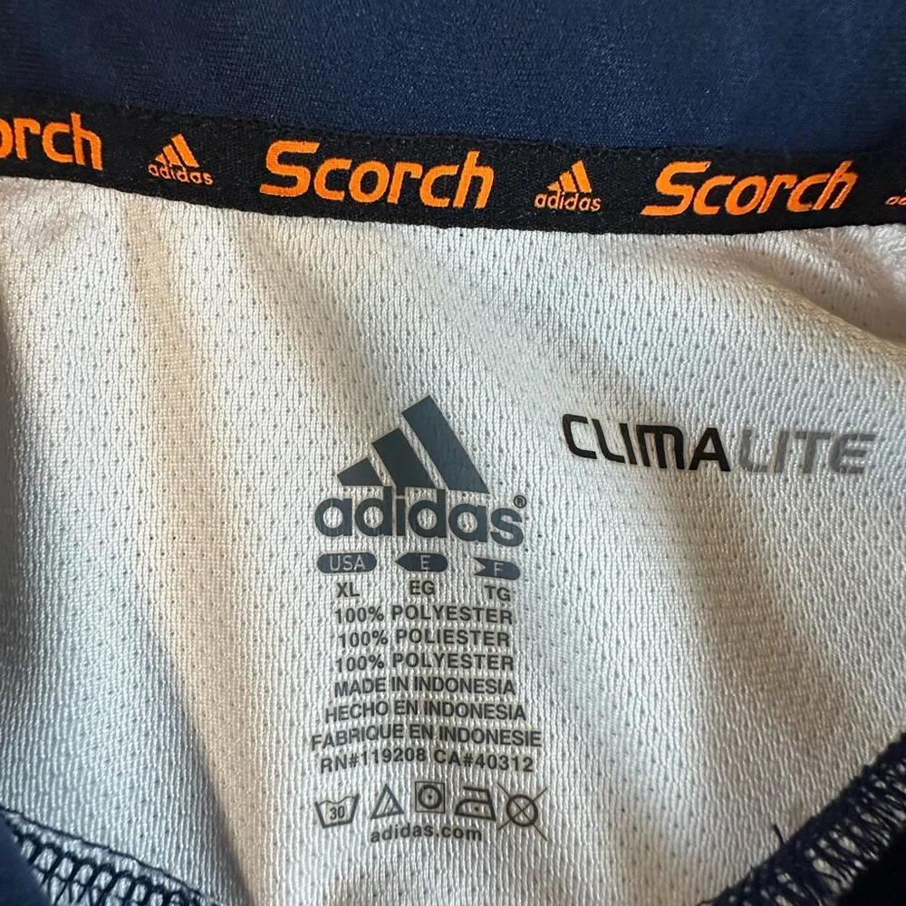 Adidas Dark Blue and White Notre Dame Men's Active Polo Shirt - Picture 4 of 12